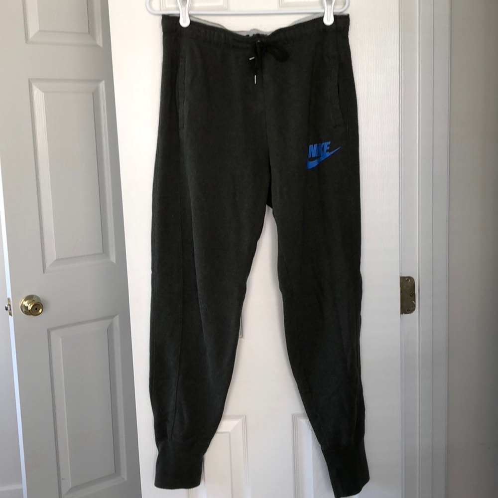 Green Nike joggers. Size S.